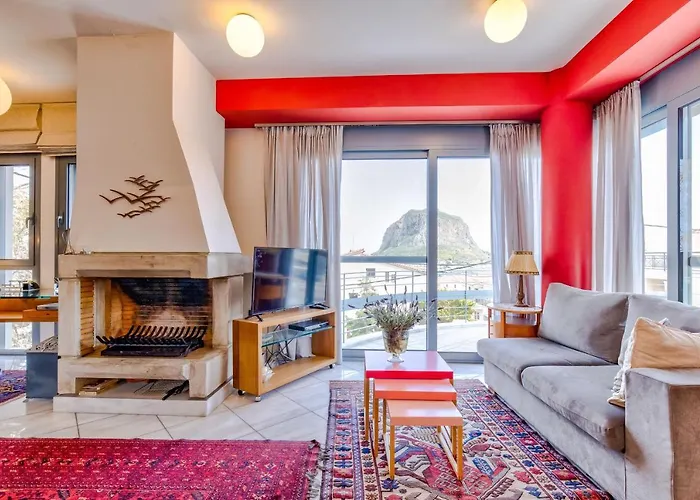 Modern Flat With Panoramic Sea View * Monemvasía